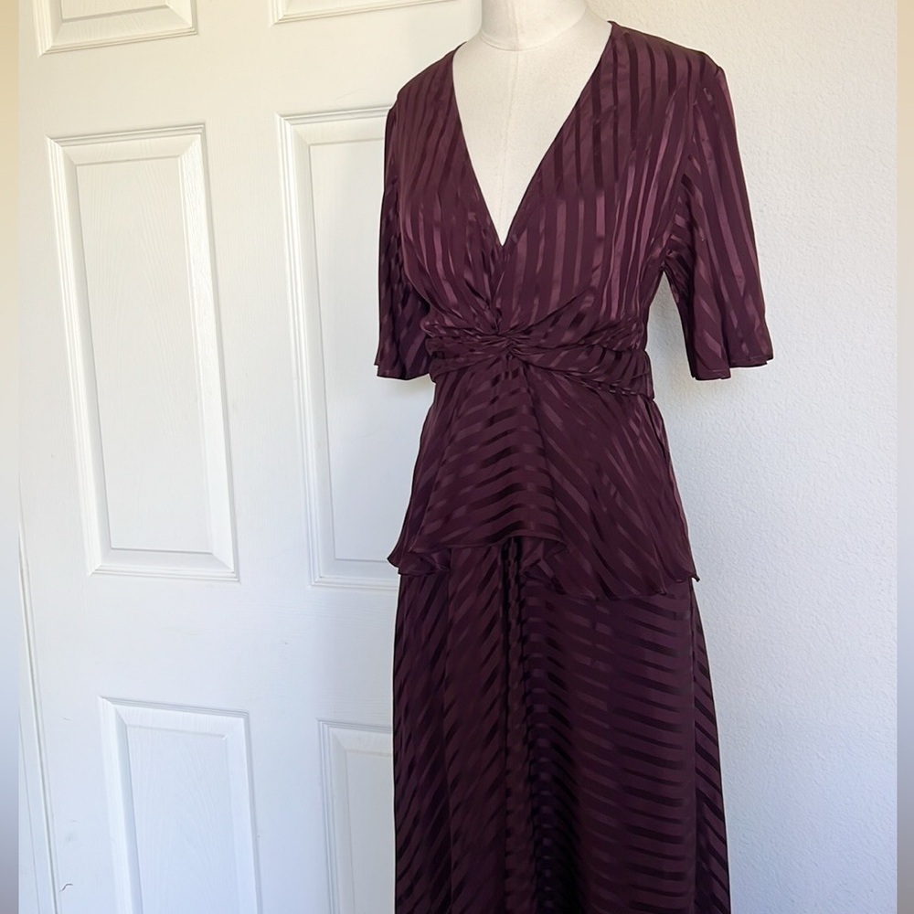 A.L.C Woman Avi Twist-front Silk-jacquard Peplum - Picture 5 of 11